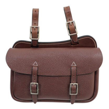 Tanami leather small square saddle bag - economy