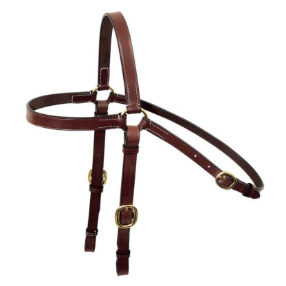 Tanami Leather Barcoo Bridle - brass