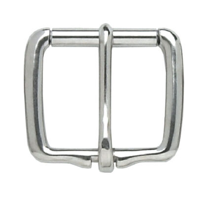 Curved rear cinch girth buckle - Stainless Steel