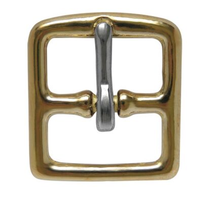 Stirrup Leather Buckle - Brass with Stainless Steel Tongue