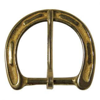 Horseshoe shaped buckle - solid brass