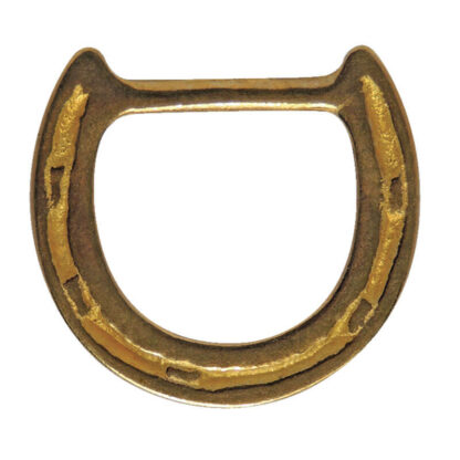 Horseshoe shaped dee ring - brass