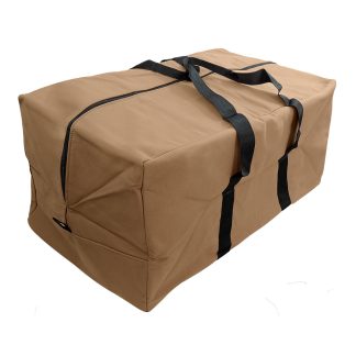 Canvas Gear bag - Brown with black handles