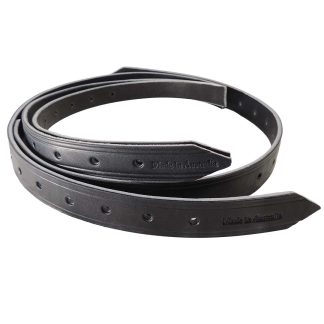 black chrome leather girth points
