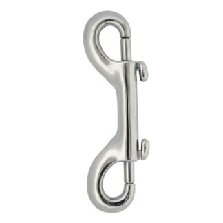Double end snap hook - nickel plated