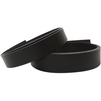 Italian Leather strips - Black