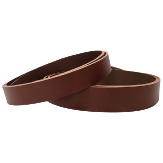 Italian Leather strips - Dark Tan