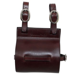 Tanami leather quart pot cover / carrier - chrome plated brass