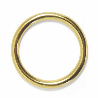 Solid brass martingale ring