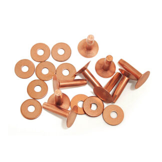 Copper rivets and burrs