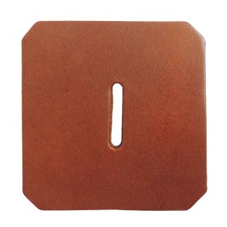 Leather Horse Rug fitting - bevelled square