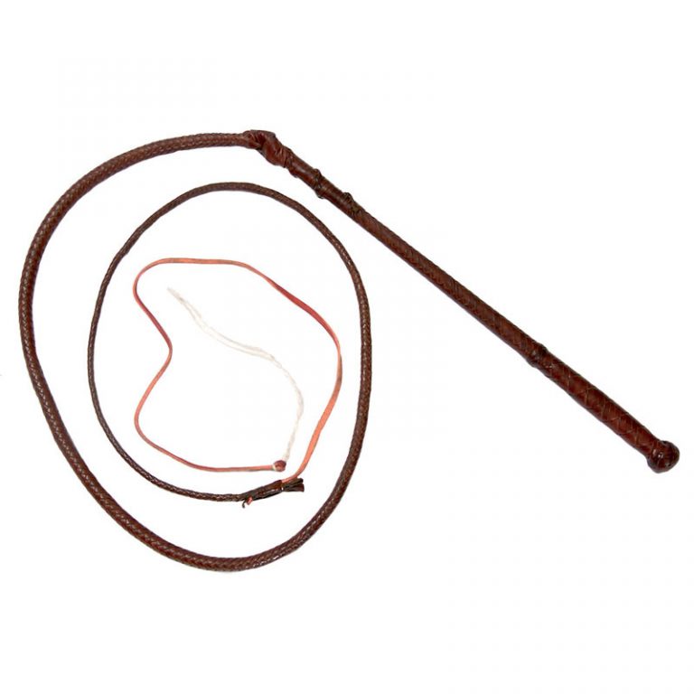 8ft Kangaroo Hide Stock Whips • Toowoomba Saddlery