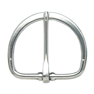 Flat cinch girth buckle - stainless steel