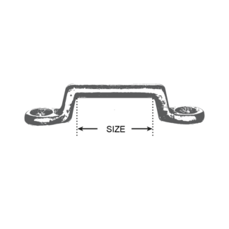 breeching staple size diagram