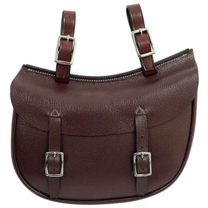 Tanami leather oval saddle bag - economy