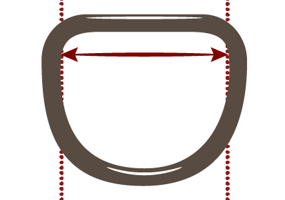 Saddle Dee size diagram