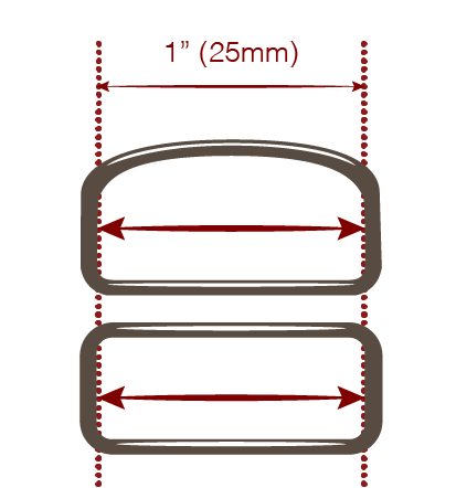How to measure belt keeper size - diagram