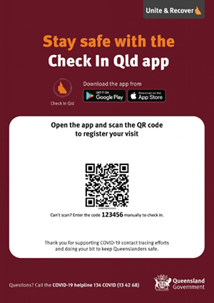 example QLD check in poster