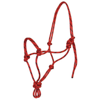 TS Pro Series Rope Halter - Red/Black