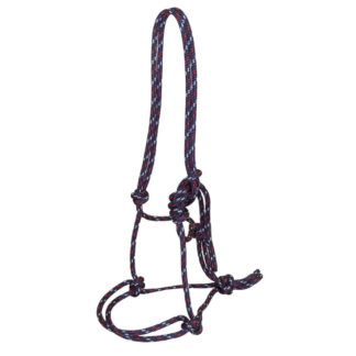 TS Pro Series Rope Halter - Navy/Red/White
