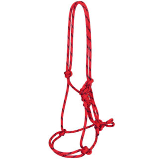 TS Pro Series Rope Halter - Red/Black