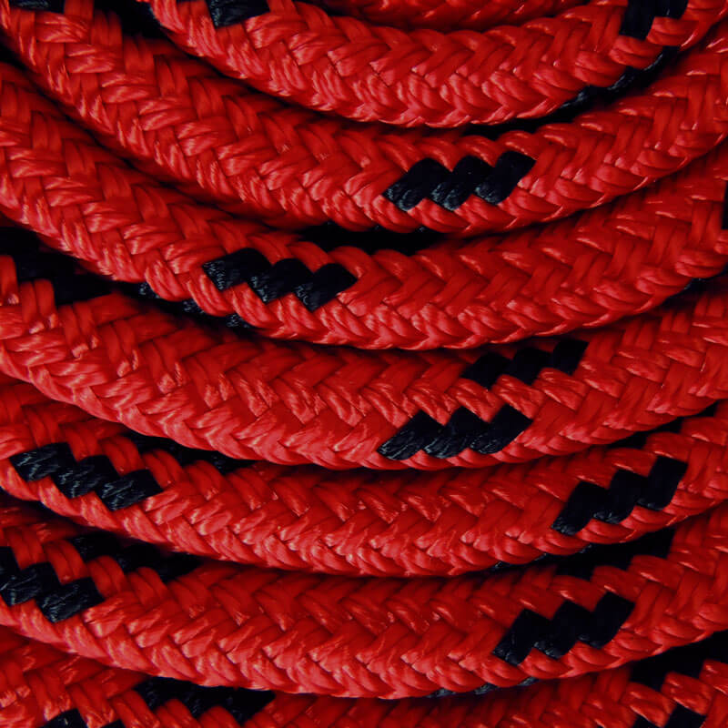 TS Pro Series rope swatch - Red/Black