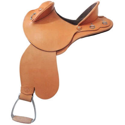 Condamine Junior Drafter saddle - Natural - Side view