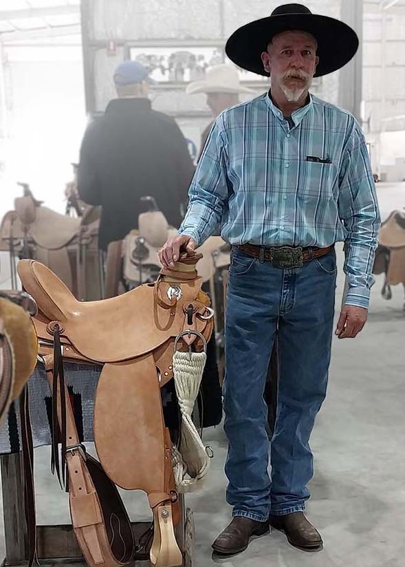 Trevor Able with winning Xax Saddle