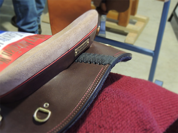 Close up of Trevor Scott's reserve champion saddle