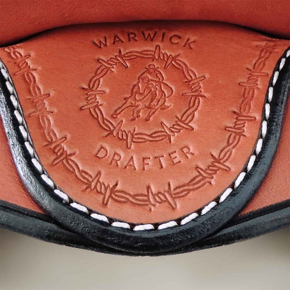 Warwick Drafter Saddle rear stamp