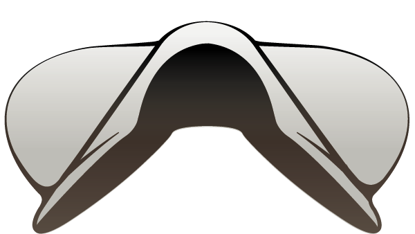 #3C Saddle tree profile - front view