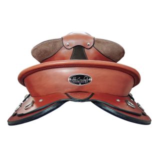 Pete Comiskey Signature series Junior Drafter Saddle - back view