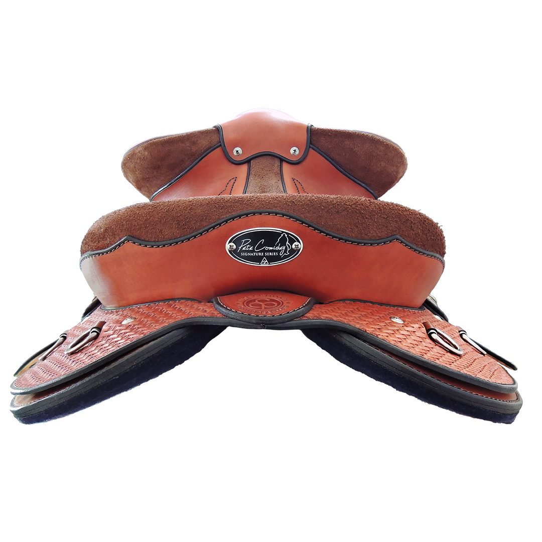 Pete Comiskey Signature Series Pro Drafter Saddle - back view