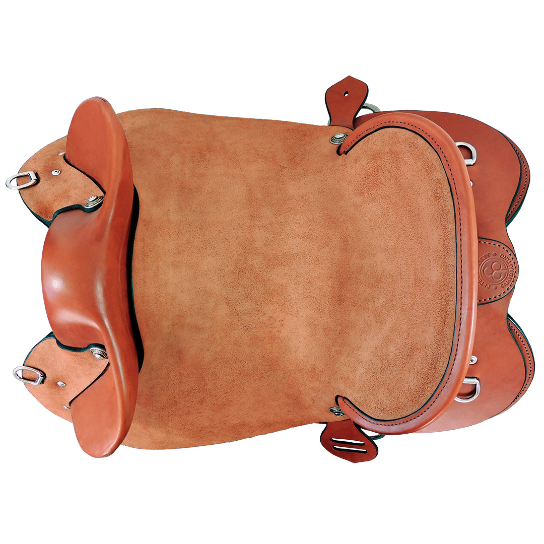 Pete Comiskey Signature series Westpoint Drafter work saddle - top view