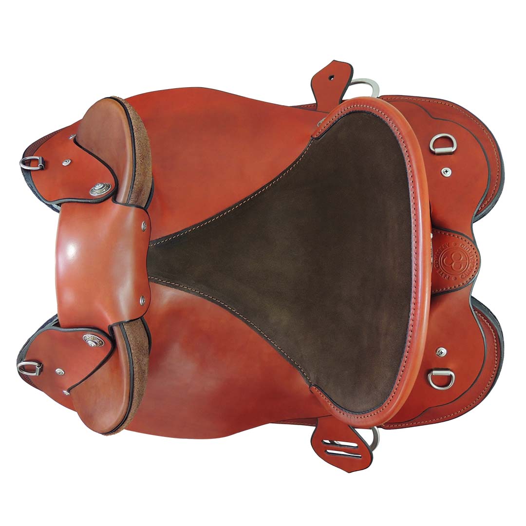 Pete Comiskey Signature series Junior Drafter Saddle - top view